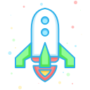 business, company, economic, finance, interprise, rocket svg vector icon