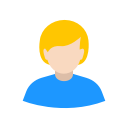 avatar, lady, user, woman svg vector icon