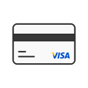 atm card, credit card, debit card, visa card svg vector icon