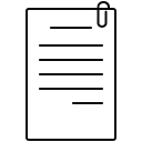 clip, document, form, list, survey, tracklist svg vector icon