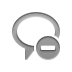 speech,balloon,delete icon