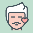 avatar, male svg vector icon
