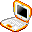 ibook,tangerine,off icon