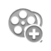 film,reel,add icon