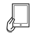 device, gadget, gesture, handheld, tablet, technology, touchscreen svg vector icon