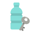 plastic,bottle,key icon