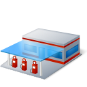 filling station, gas station, gasoline station, gasstation, petrol station icon