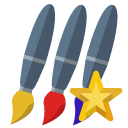 brush,star icon
