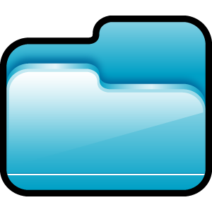 folder,open,blue icon