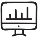 bars, chart, graph, information, online, pie, web svg vector icon