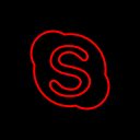 media, share, skype, social svg vector icon