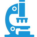 microscope,blue icon