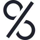 banking, credit, economy, finance, loan, morgage, percent, sign svg vector icon