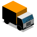front, lorry, truck, vehicle svg vector icon
