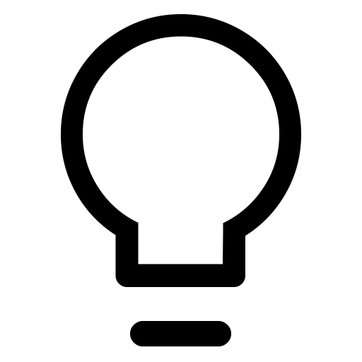 Bulb svg vector icon