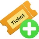 ticket,add icon