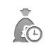 money,bag,pound,clock icon