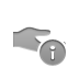 hand,share,info icon
