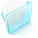 blue, dossier, papier icon