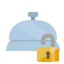 front,desk,lock,open icon