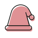 christmas, christmashat, christmastime, fun, hat, holiday svg vector icon