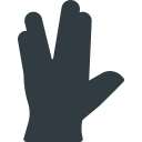 geek, movie, spok, star, treck svg vector icon