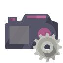 camera,gear icon