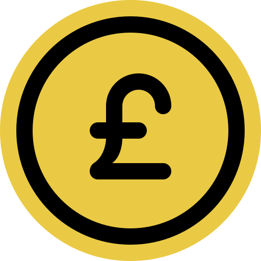 Coin Pound svg vector icon