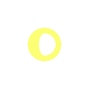 gibbous, moon svg vector icon
