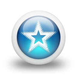 glossy,blue,orb icon