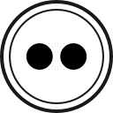 flickr, media, online, social svg vector icon