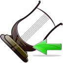 lira,back,instrument,left,prev,backward,previous,arrow icon