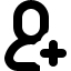 user,add icon