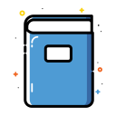 book, colorful, notebook, office, school svg vector icon