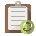 clipboard,refresh icon