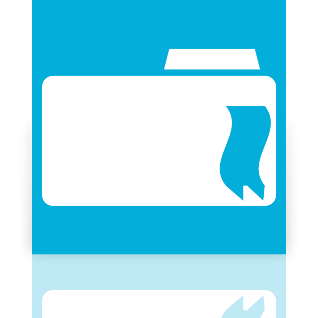 bookmarks, folder, mirror icon