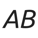 italic, style, text svg vector icon