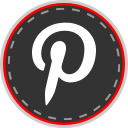 media, online, pinterst, social svg vector icon