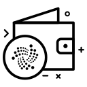 coin, crypto, cryptocurrency, currency, iota, money svg vector icon