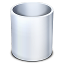 empty, garbage, recycle bin, trash icon