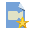 file,type,video,star icon
