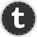 media, online, social, tumblr svg vector icon