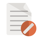 document,cancel icon