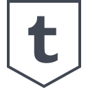 logo, media, social, tumblr svg vector icon