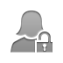 user,woman,lock,open icon