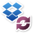 dropbox, emblem, syncing icon