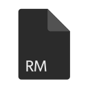extension, file, format, rm svg vector icon