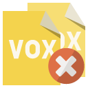 file,format,vox,close icon
