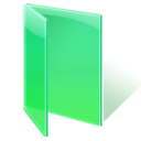 folder, green, open icon