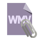 file,format,wmv,attachment icon